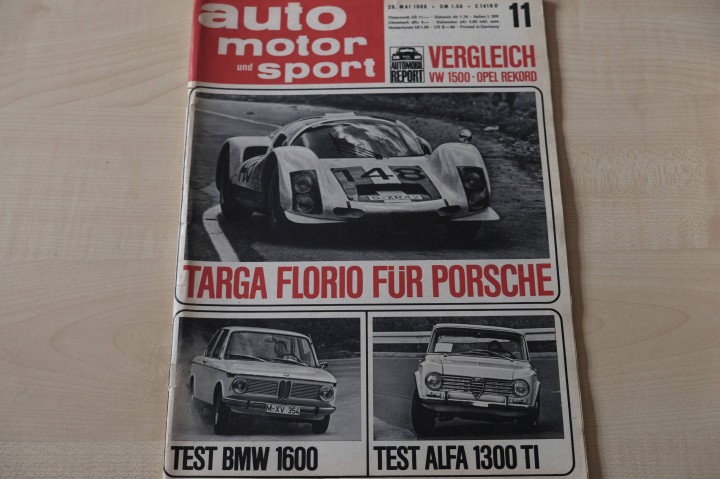 Deckblatt Auto Motor und Sport (11/1966)
